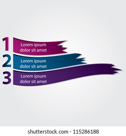 Vector Paper Progress background / product choice or versions
