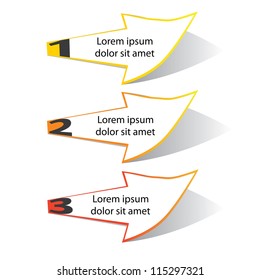 Vector Paper Progress background / product choice or versions