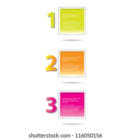 Vector Paper Progress background / product choice or versions