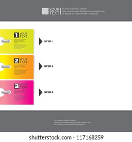 Vector Paper Progress background / product choice or versions