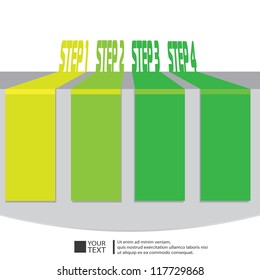 Vector Paper Progress background / product choice or versions