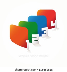 Vector Paper Progress background / product choice or versions