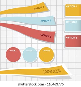 Vector Paper Progress background / product choice or versions