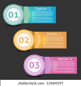 Vector Paper Progress Background / Product Choice or Version. eps 10
