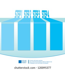 Vector Paper Progress background / product choice or versions