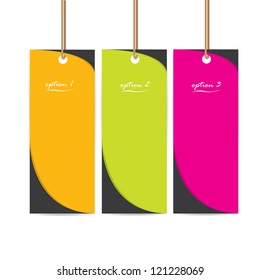 Vector Paper Progress background / product choice or versions. color cut paper elements