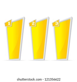 Vector Paper Progress background / product choice or versions. Glossy design elements