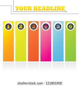 Vector Paper Progress background / product choice or versions