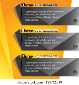 Vector Paper Progress background / product choice or versions. banner set. cover design elements. infographics template