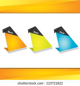 Vector Paper Progress background / product choice or versions. banner set. cover design elements. infographics template