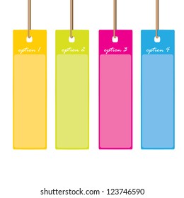Vector Paper Progress background / product choice or versions. color banner set. color cover design elements. infographics template
