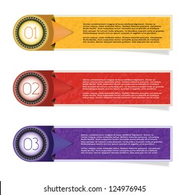 Vector paper progress background / product choice or version