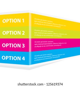 Vector Paper Progress background / product choice or versions. abstract vector banner. website background.