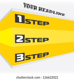 Vector Paper Progress background / product choice or versions. abstract vector banner. website background.