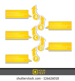 Vector Paper Progress background / product choice or versions. abstract vector banner. website background.