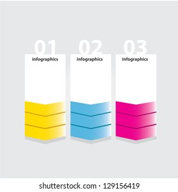 Vector Paper Progress background / product choice or versions. banner set. cover design elements. infographics template