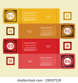 Vector Paper Progress Background / Product Choice or Version