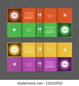 Vector Paper Progress Background / Product Choice or Version