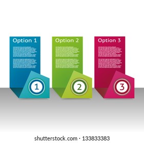 Vector Paper Progress Background / Product Choice or Version