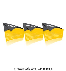 Vector Paper Progress background / product choice or versions. abstract orange vector banner. orange website background. orange square vector banners set.