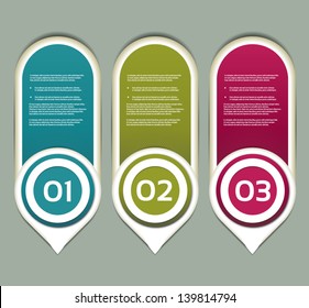 Vector Paper Progress Background / Product Choice or Version. eps 10