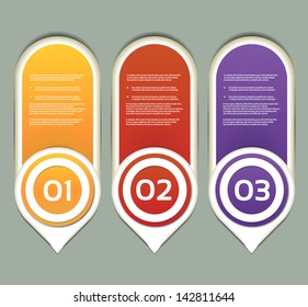 Vector Paper Progress Background / Product Choice or Version. eps 10