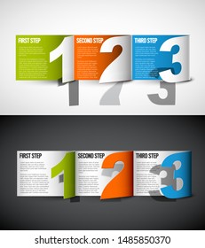 Vector Paper Progress background / product choice or versions - two color options