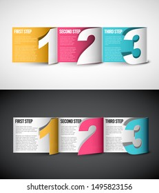 Vector Paper Progress background / product choice or versions - two color options
