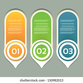 Vector Paper Progress Background / Product Choice or Version. eps 10