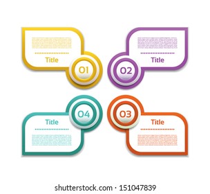 Vector Paper Progress Background / Product Choice or Version. eps 10