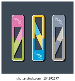 Vector Paper Progress background / product choice or versions. banner set. cover design elements. infographics template