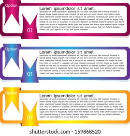 Vector Paper Progress background / product choice or versions 