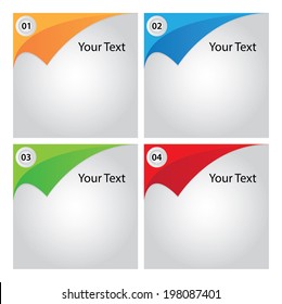 Vector Paper Progress background / product choice or versions