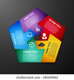 Vector Paper Progress background, product choice or versions. banner set. infographics template