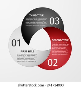 Vector Paper Progress background, product choice or versions. banner set. infographics template