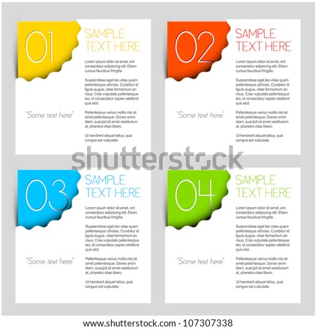 Vector Paper Progress background / product choice or versions