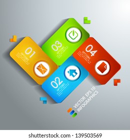 vector paper progress steps for tutorial