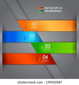 vector paper progress steps for tutorial