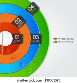 vector paper progress steps for tutorial