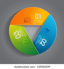 vector paper progress steps for tutorial