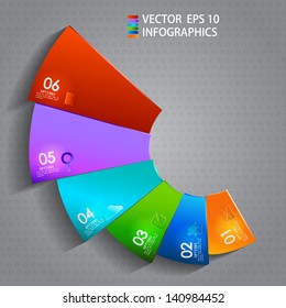 vector paper progress steps for tutorial