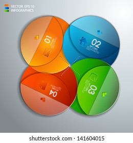 vector paper progress steps for tutorial