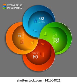 vector paper progress steps for tutorial