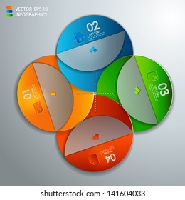 vector paper progress steps for tutorial