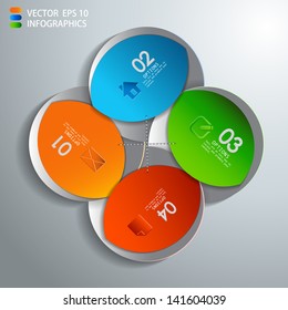 vector paper progress steps for tutorial