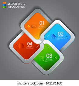 vector paper progress steps for tutorial