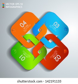 vector paper progress steps for tutorial