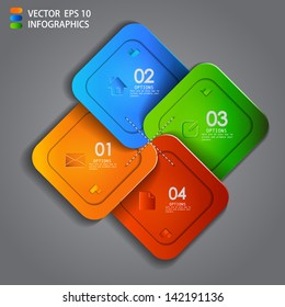 vector paper progress steps for tutorial