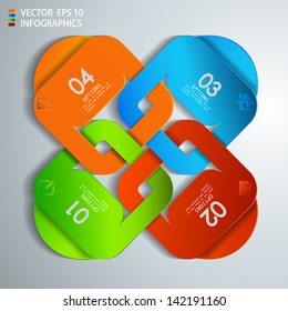 vector paper progress steps for tutorial