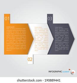 vector paper progress steps for tutorial